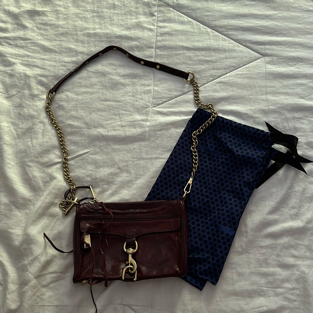 Rebecca Minkoff Burgundy Mini M.A.C. Bag